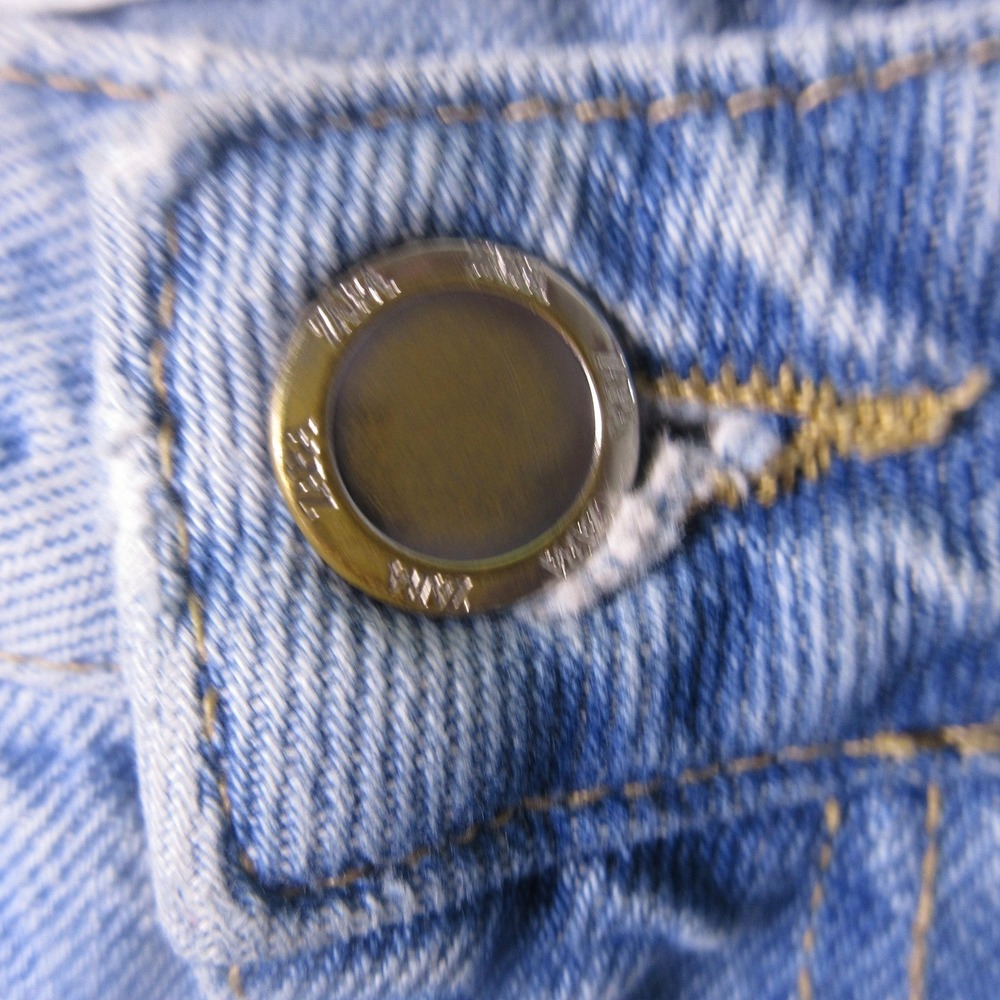 Zara Jeans Womens 10‎ Blue Mom Relaxed Fit Denim Light Wash Raw Hem High Rise - Picture 5 of 10